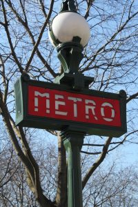 metro sign at Chatelet
